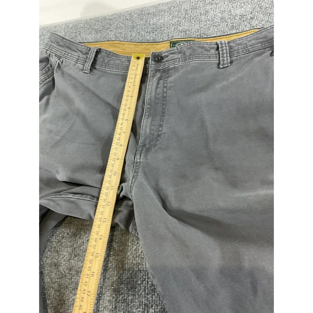 GH Bass & Co Pants Men's 44x30 Gray Casual Straight Fit Chino Cotton Blend